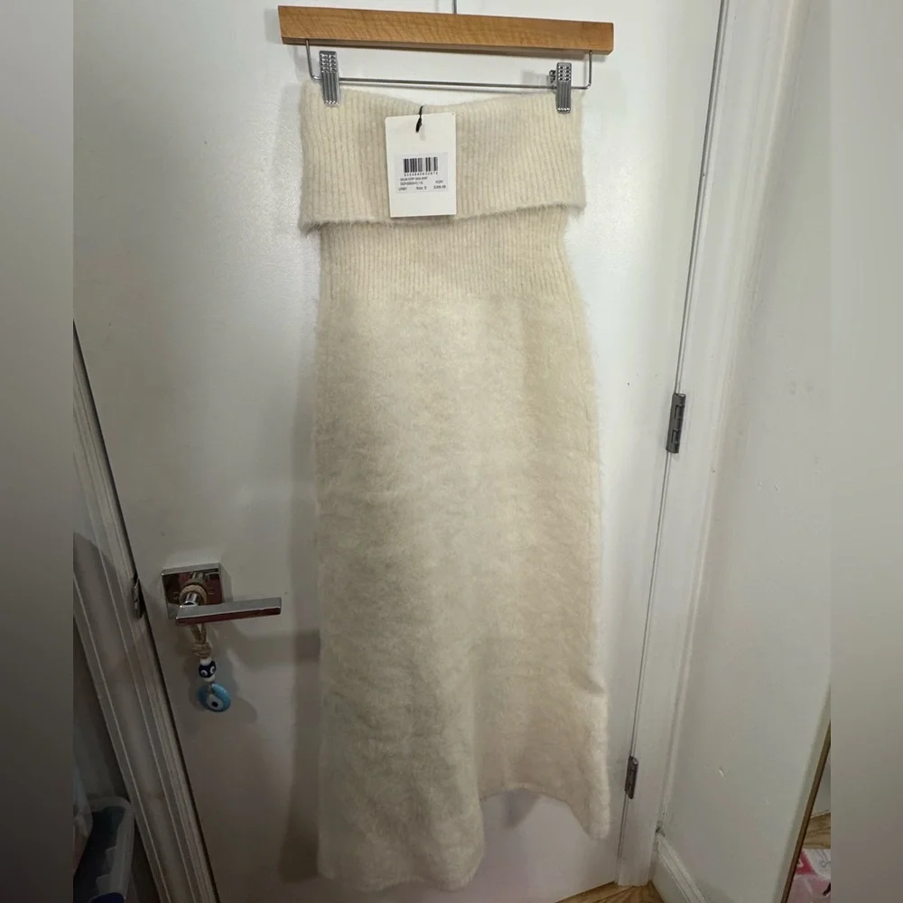 NWT dissh ivory Salma angora skirt - size s - Picture 8 of 9